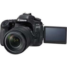 Canon Black EOS 80D Digital SLR Camera with 24.2 Megapixels and 18-135mm Lens Included