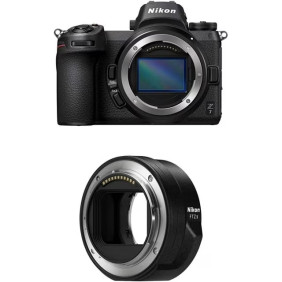 Nikon Z7 Full-Frame Mirrorless Camera (Body Only) with Nikon Mount Adapter FTZ II, Black