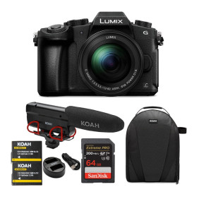 Panasonic LUMIX G85 Mirrorless Camera with 12-60mm Lens and Microphone Bundle